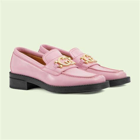 gucci black pink|Gucci pink loafer.